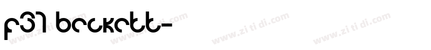 F37 Beckett字体转换